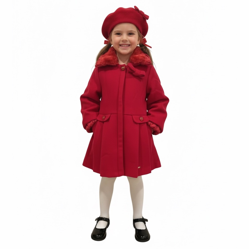 Mayoral Vibrant Red Peacoat